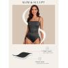 imageAleumdr Womens Ribbed One Piece Tummy Control Swimsuit Cheeky Tie Side High Cut Bathing Suit SwimwearDark Grey