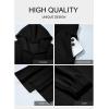 imageAleumdr Women 2 Piece Sweatsuit Casual Long Sleeve Half Zip Tracksuits Hoodies and Wide Legs Sweatpangts with PocketsBlack