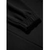imageAleumdr Women 2 Piece Sweatsuit Casual Long Sleeve Half Zip Tracksuits Hoodies and Wide Legs Sweatpangts with PocketsBlack