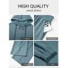 imageAleumdr Women 2 Piece Sweatsuit Casual Long Sleeve Half Zip Tracksuits Hoodies and Wide Legs Sweatpangts with PocketsReal Teal