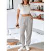 imageAleumdr Womens High Waisted Sweatpants with Pockets Workout Running Jogger Pants Baggy Lounge Sweat PantsGrey