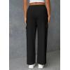 imageAleumdr Women High Waisted Cargo Pants Wide Leg Baggy Sweatpants Drawstring Parachute Pants Casual Trousers Ankle CuffsBlack