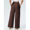 imageAleumdr Womens Wide Leg Cargo Sweatpants Casual Loose Pants Drawstring High Waisted Baggy Lounge Pants with PocketsCoffee
