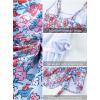 imageAleumdr One Piece Swimdress Swimsuits for Women Tummy Control Tie Knot Swim Dresses Skirt Bathing SuitFloral Pink