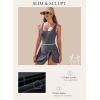 imageAleumdr One Piece Swimdress Swimsuits for Women Tummy Control Tie Knot Swim Dresses Skirt Bathing SuitGrey