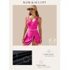 imageAleumdr One Piece Swimdress Swimsuits for Women Tummy Control Tie Knot Swim Dresses Skirt Bathing SuitHot Pink