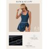 imageAleumdr One Piece Swimdress Swimsuits for Women Tummy Control Tie Knot Swim Dresses Skirt Bathing SuitSail Blue