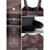 imageAleumdr Womens One Piece Swimsuit Tummy Control Bathing Suit Crisscross Retro Ruched Push Up SwimwearBrown