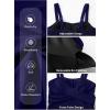 imageAleumdr Womens One Piece Swimsuit Tummy Control Bathing Suit Crisscross Retro Ruched Push Up SwimwearNavy Blue