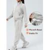 imageAleumdr Womens 2 Piece Outfits Zip up Sweatsuit Set Sweatshirt Jacket with Sweatpants Tracksuit Athletic Match Lounge SetsA2 Gray