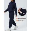 imageAleumdr Womens 2 Piece Outfits Zip up Sweatsuit Set Sweatshirt Jacket with Sweatpants Tracksuit Athletic Match Lounge SetsA3 Navy Blue