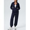 imageAleumdr Womens 2 Piece Outfits Zip up Sweatsuit Set Sweatshirt Jacket with Sweatpants Tracksuit Athletic Match Lounge SetsA3 Navy Blue