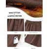 imageAleumdr Womens Wide Legs Sweatpants Fleece Lined High Waisted Baggy Pants 2025 Trendy Casual Athletic Joggers with PocketsDark Brown