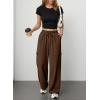 imageAleumdr Wide Leg Sweatpants for Women Cargo Pants High Waisted Sweat Pants Baggy Joggers Casual Long Pants with PocketsCoffee