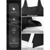 imageAleumdr Women One Piece Swim Dress Swimsuit Tummy Control Bathing Suit Swimdress Split Skirt with Briefs SwimwearBlack and White