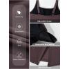 imageAleumdr Women One Piece Swim Dress Swimsuit Tummy Control Bathing Suit Swimdress Split Skirt with Briefs SwimwearDark Brown