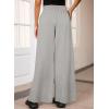 imageAleumdr Womens High Waisted Drawstring Waist Wide Leg Sweatpants with Pockets Casual Loose Yoga PantsLighter Weight Gray
