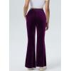 imageAleumdr Womens High Waisted Sweatpants Flare Leg Lounge Pants Drawstring Waist Velour Pants Pajama Pants with PocketsPurple