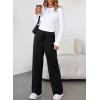 imageAleumdr Womens High Waisted Wide Legs Sweatpant Casual Drawstring Sweat Pants Workout Athletic Joggers with PocketsBlack