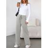 imageAleumdr Womens High Waisted Wide Legs Sweatpant Casual Drawstring Sweat Pants Workout Athletic Joggers with PocketsLight Grey