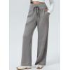 imageAleumdr Womens Wide Leg Lounge Pansts with Pocket Yoga Sweatpants High Waisted Baggy Athletic Palazzo Flowy PantsA2 Light Grey