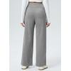 imageAleumdr Womens Wide Leg Lounge Pansts with Pocket Yoga Sweatpants High Waisted Baggy Athletic Palazzo Flowy PantsA2 Light Grey