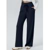 imageAleumdr Womens Wide Leg Lounge Pansts with Pocket Yoga Sweatpants High Waisted Baggy Athletic Palazzo Flowy PantsA3 Navy Blue