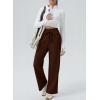 imageAleumdr Womens Wide Leg Lounge Pansts with Pocket Yoga Sweatpants High Waisted Baggy Athletic Palazzo Flowy PantsA4 Brown