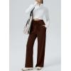 imageAleumdr Womens Wide Leg Lounge Pansts with Pocket Yoga Sweatpants High Waisted Baggy Athletic Palazzo Flowy PantsA4 Brown