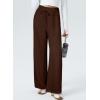 imageAleumdr Womens Wide Leg Lounge Pansts with Pocket Yoga Sweatpants High Waisted Baggy Athletic Palazzo Flowy PantsA4 Brown
