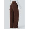 imageAleumdr Womens Wide Leg Lounge Pansts with Pocket Yoga Sweatpants High Waisted Baggy Athletic Palazzo Flowy PantsA4 Brown
