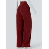 imageAleumdr Womens Wide Leg Lounge Pansts with Pocket Yoga Sweatpants High Waisted Baggy Athletic Palazzo Flowy PantsA5 Wine Red