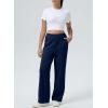 imageAleumdr Womens Wide Leg Sweatpants Casual Loose Pants High Waisted Drawstring Baggy Lounge Pants with PocketsA3 Navy Blue