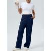 imageAleumdr Womens Wide Leg Sweatpants Casual Loose Pants High Waisted Drawstring Baggy Lounge Pants with PocketsA3 Navy Blue