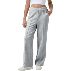 imageAleumdr Womens Wide Leg Sweatpants Casual Loose Pants High Waisted Drawstring Baggy Lounge Pants with PocketsA2 Light Grey