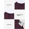 imageAleumdr Women 2 Piece Outfits Sweatsuit Oversized Half Zip Pullover Long Sleeve Sweatshirt Jogger Pants Set with PocketsBurgundy Red