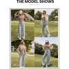 imageAleumdr Womens Ribbed Wide Leg Lounge Pants with Pockets Casual Relaxed Comfy Loose Soft Knit Pajama Pants with DrawstringCoffee