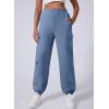 imageAleumdr Womens Sweatpants Cargo Joggers Baggy Sweat Fall Pants Athletic Cotton Fleece Lined Casual Pants with PocketsA6 Blue