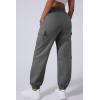 imageAleumdr Womens Sweatpants Cargo Joggers Baggy Sweat Fall Pants Athletic Cotton Fleece Lined Casual Pants with PocketsA9 Dark Gray