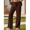 imageAleumdr Womens Wide Leg Lounge Pants with Pocket Yoga Sweatpants High Waisted Baggy Athletic Palazzo Flowy PantsA4 Brown
