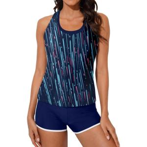 imageAleumdr womens PaddedBlue Stripe