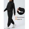 imageAleumdr Womens 2 Piece Outfits Fall Sweatsuit Set Zip Up Jacket Sweatshirt with Joggers Pants Matching Sets Tracksuit 2025A1 Black