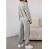 imageAleumdr Womens 2 Piece Outfits Fall Sweatsuit Set Zip Up Jacket Sweatshirt with Joggers Pants Matching Sets Tracksuit 2025A2 Gray