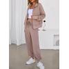 imageAleumdr Womens 2 Piece Outfits Fall Sweatsuit Set Zip Up Jacket Sweatshirt with Joggers Pants Matching Sets Tracksuit 2025A5 Mauve Gray