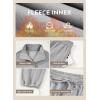 imageAleumdr Womens 2 Piece Outfits Fleece Sweatsuit Lounge Set Snap Button Long Sleeve Sweatshirt with Wide Leg SweatpantsA2 Gray