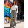 imageAleumdr Womens High Waisted Drawstring Waist Wide Leg Sweatpants with Pockets Casual Loose Yoga PantsLight Grey