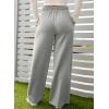 imageAleumdr Womens High Waisted Drawstring Waist Wide Leg Sweatpants with Pockets Casual Loose Yoga PantsLighter Weight Gray