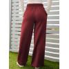 imageAleumdr Womens High Waisted Drawstring Waist Wide Leg Sweatpants with Pockets Casual Loose Yoga PantsLighter Weight Red