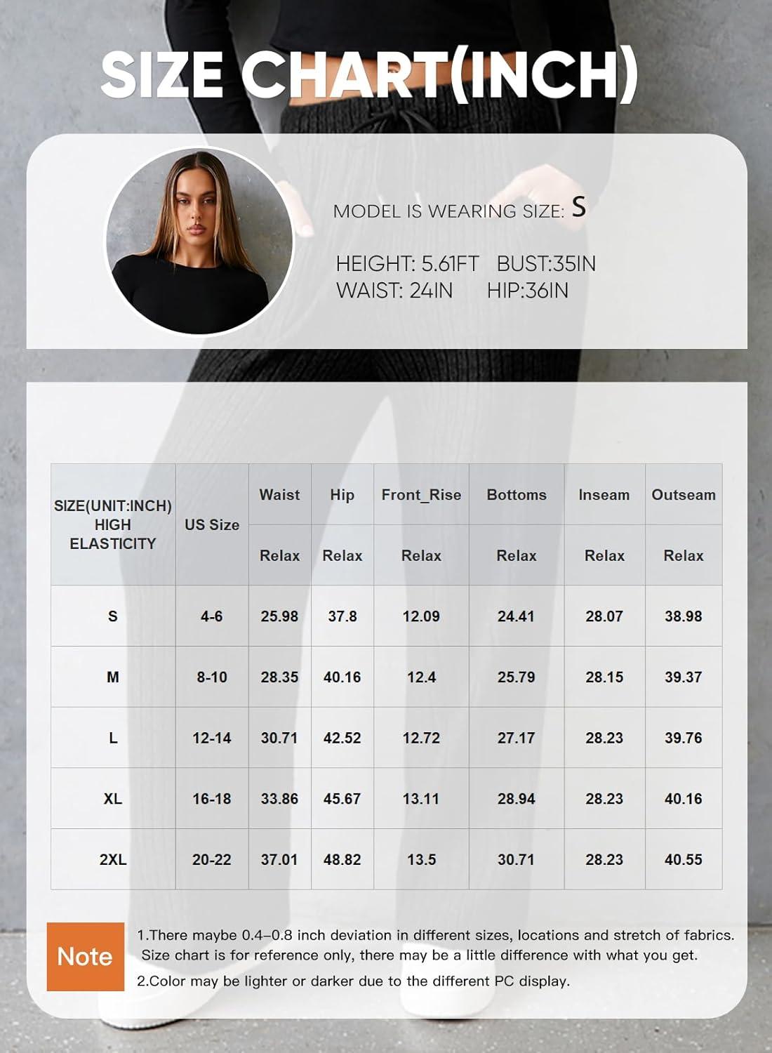 imageAleumdr Womens Ribbed Wide Leg Lounge Pants with Pockets Casual Relaxed Comfy Loose Soft Knit Pajama Pants with DrawstringCarbon Grey