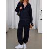 imageAleumdr Womens 2 Piece Outfits Tracksuit Zip Up Long Sleeve Sweatshirt and Joggers Pants Matching Sets with PocketsA3 Navy Blue